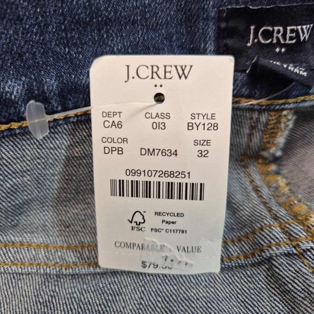 J Crew Stretch Shorts Womens Size 32 Blue Jean Cuffed (56) - Picture 5 of 8